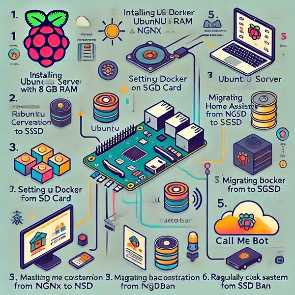 Instalación Docks Home Assistan en Raspberry Pi5 con Ubuntu server